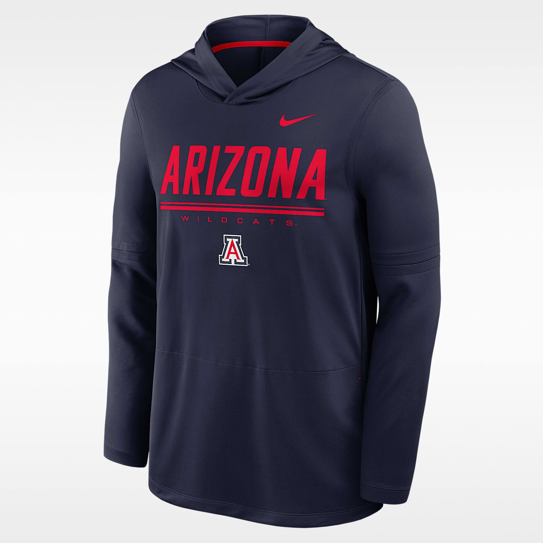 Arizona Sideline Men's Nike Dri-FIT College Long-Sleeve Hooded Top